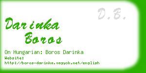 darinka boros business card